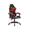 Fauteuil gamer en simili cuir noir et rouge