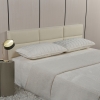 Tête de lit en tissu beige 140 cm