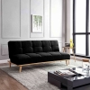 Banquette clic clac scandinave 3 places noir