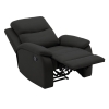 Fauteuil relax en tissu noir