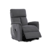 Fauteuil relax et releveur électrique en tissu gris