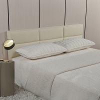 Tête de lit en tissu beige 160 cm