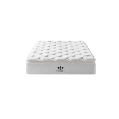 Matelas velours ressorts ensachés 160x200 cm épaisseur 30 cm