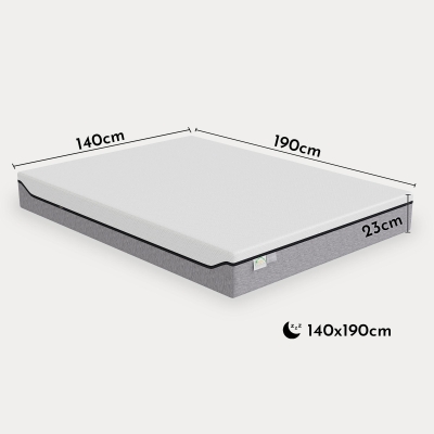 Matelas ressorts ensachés 140x190 cm épaisseur 23 cm