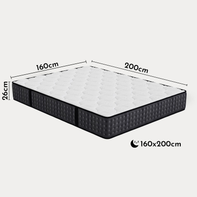 Matelas en mousse épaisseur 26 cm - 160x200 cm