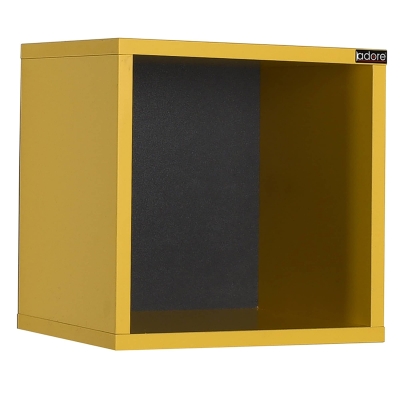 Etagère cube murale - jaune