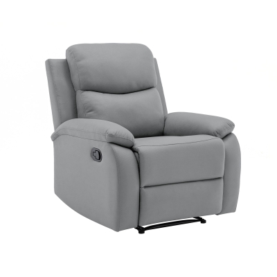 Fauteuil relax en tissu gris foncé