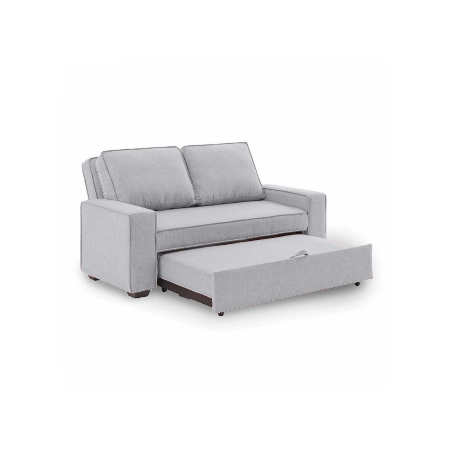 Canapé convertible 3 places en tissu gris