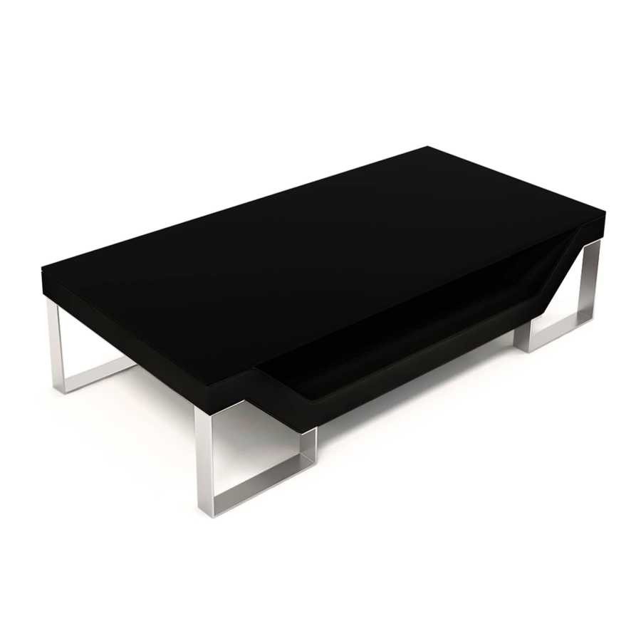 Table basse noire design