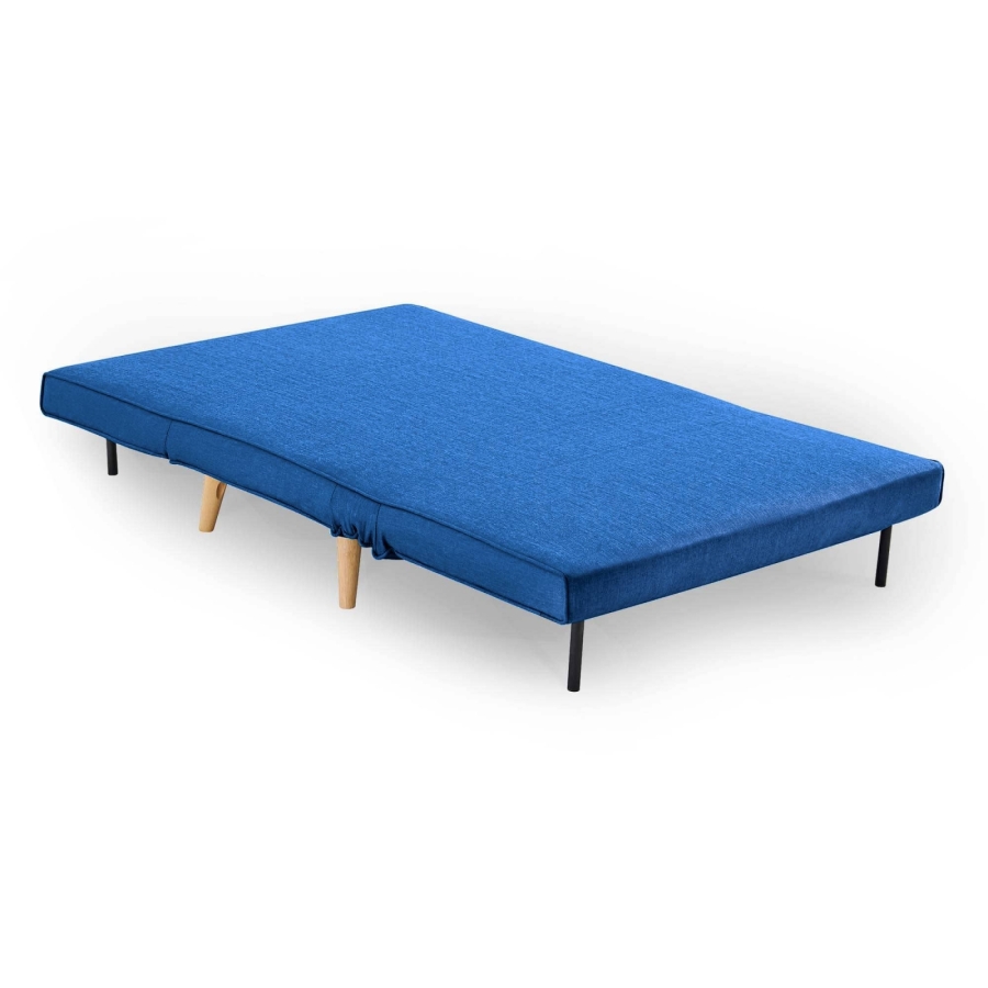 Banquette convertible en tissu bleu 2 places