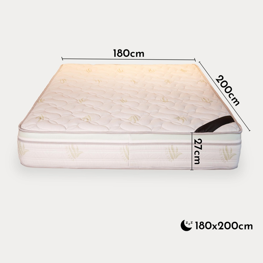 Matelas mémoire de forme Hauteur 27 cm -  180 x 200 cm