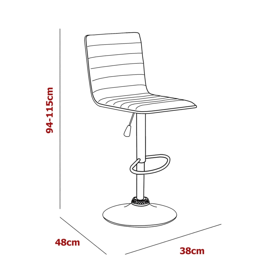 Lot de 2 tabourets blancs