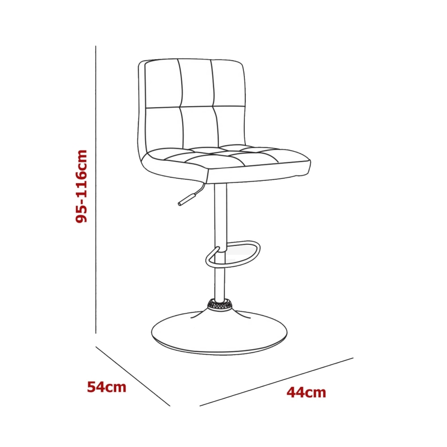 Lot de 2 tabourets blancs